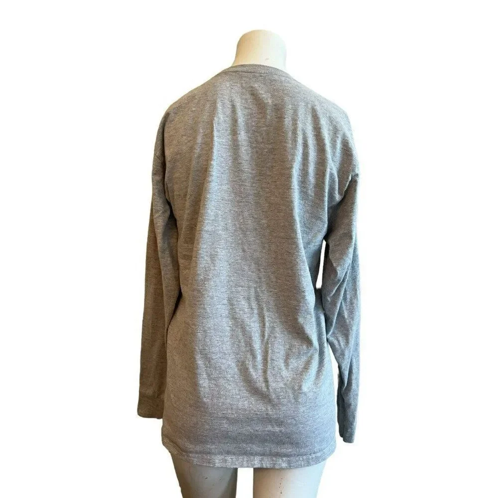 Walt Disney World Ladies Medium 2020 Long Sleeve Disneyland Gray Graphic T Shirt
